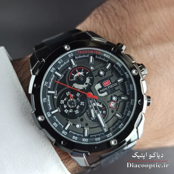 ساعت مچی مردانه اورجینال موتور ژاپنی برند مینی فوکوس سه موتور مدل Mf0401G.01 - تصویر 9