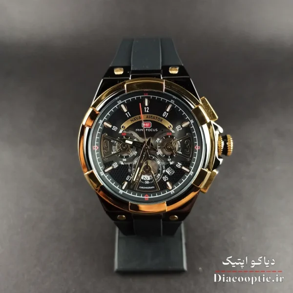 ساعت مچی مردانه اورجینال موتور ژاپن برند مینی فوکوس سه موتور مدل Mf0402G.01 بند رابر - تصویر 2