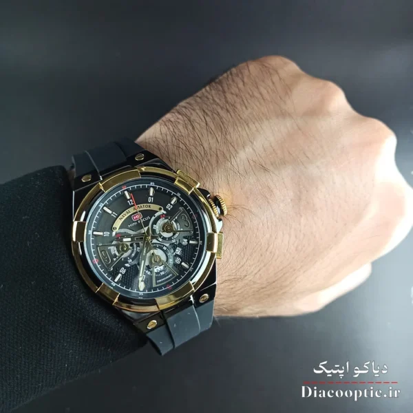 ساعت مچی مردانه اورجینال موتور ژاپن برند مینی فوکوس سه موتور مدل Mf0402G.01 بند رابر - تصویر 8