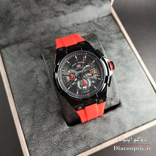 ساعت مچی مردانه اورجینال موتور ژاپنی برند مینی فوکوس سه موتور مدل Mf0402G.04 بند رابر - تصویر 10