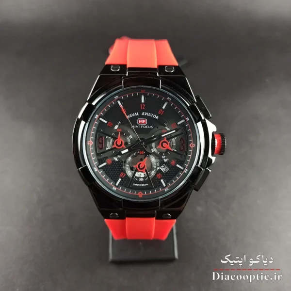 ساعت مچی مردانه اورجینال موتور ژاپنی برند مینی فوکوس سه موتور مدل Mf0402G.04 بند رابر - تصویر 2