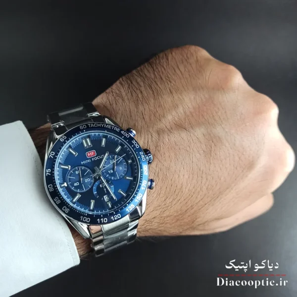 ساعت مچی مردانه اورجینال موتور ژاپنی برند مینی فوکوس سه موتور مدل Mf0403G.01 - تصویر 8