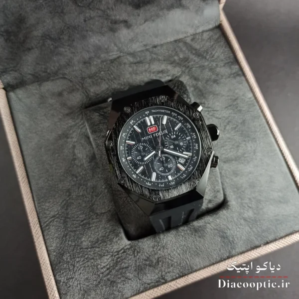 ساعت مچی مردانه اورجینال موتور ژاپنی برند مینی فوکوس سه موتور مدل Mf0417G.04 بند رابر - تصویر 10