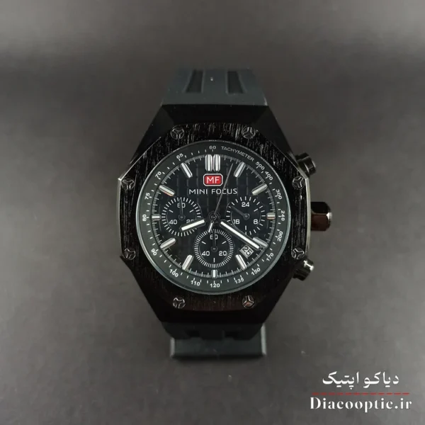 ساعت مچی مردانه اورجینال موتور ژاپنی برند مینی فوکوس سه موتور مدل Mf0417G.04 بند رابر - تصویر 2