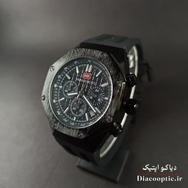 ساعت مچی مردانه اورجینال موتور ژاپنی برند مینی فوکوس سه موتور مدل Mf0417G.04 بند رابر - تصویر 3