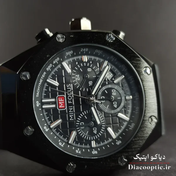 ساعت مچی مردانه اورجینال موتور ژاپنی برند مینی فوکوس سه موتور مدل Mf0417G.04 بند رابر - تصویر 4