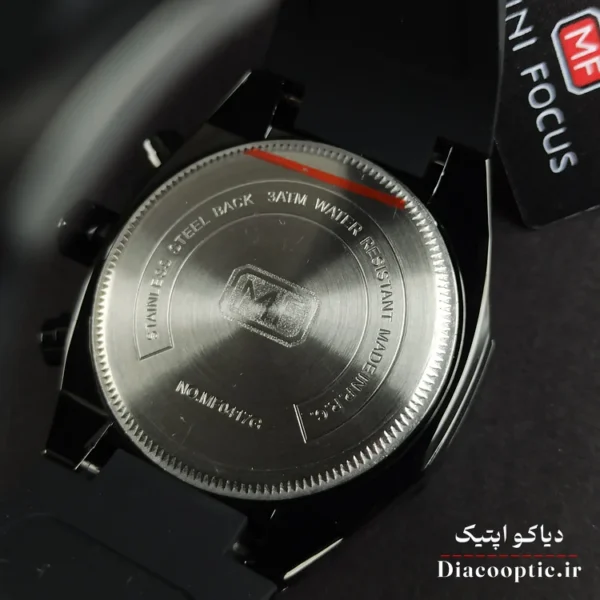 ساعت مچی مردانه اورجینال موتور ژاپنی برند مینی فوکوس سه موتور مدل Mf0417G.04 بند رابر - تصویر 6
