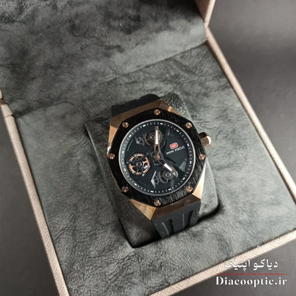 ساعت مچی مردانه اورجینال موتور ژاپنی برند مینی فوکوس سه موتور مدل Mf0422G.01 بند رابر - تصویر 10