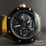 ساعت مچی مردانه اورجینال موتور ژاپنی برند مینی فوکوس سه موتور مدل Mf0422G.01 بند رابر - تصویر 4