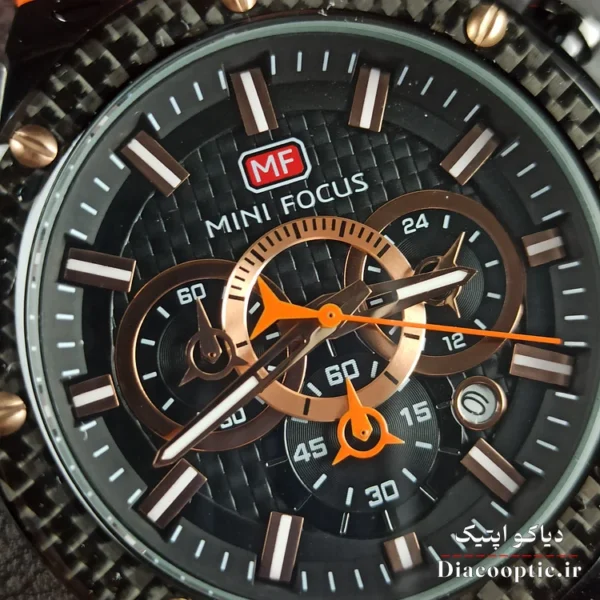 ساعت مچی مردانه اورجینال موتور ژاپنی برند مینی فوکوس سه موتور مدل Mf0468G.02 بند رابر - تصویر 11