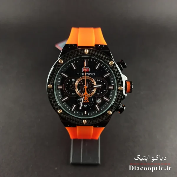 ساعت مچی مردانه اورجینال موتور ژاپنی برند مینی فوکوس سه موتور مدل Mf0468G.02 بند رابر - تصویر 2