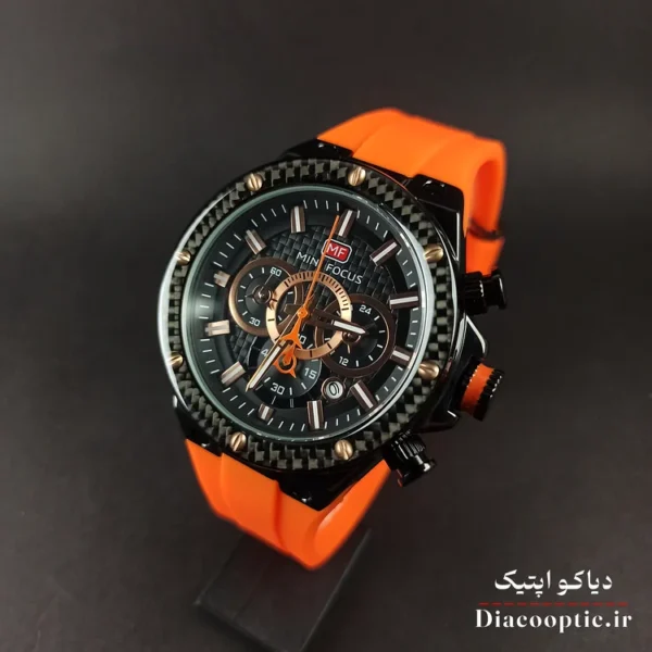 ساعت مچی مردانه اورجینال موتور ژاپنی برند مینی فوکوس سه موتور مدل Mf0468G.02 بند رابر - تصویر 3