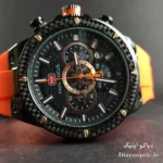 ساعت مچی مردانه اورجینال موتور ژاپنی برند مینی فوکوس سه موتور مدل Mf0468G.02 بند رابر - تصویر 4