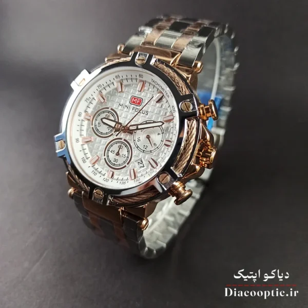 ساعت مچی مردانه اورجینال موتور ژاپنی برند مینی فوکوس سه موتور مدل Mf0470G.02 - تصویر 3