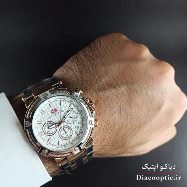 ساعت مچی مردانه اورجینال موتور ژاپنی برند مینی فوکوس سه موتور مدل Mf0470G.02 - تصویر 7