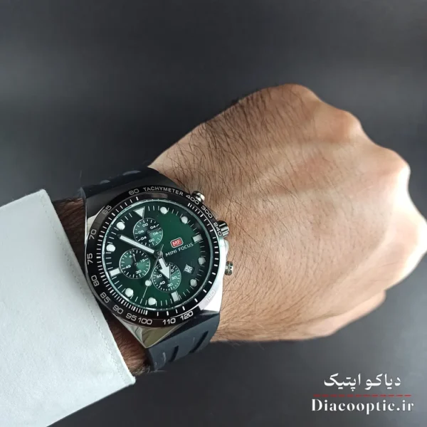 ساعت مچی مردانه اورجینال موتور ژاپنی برند مینی فوکوس سه موتور مدل Mf0488G.03 بند رابر - تصویر 7