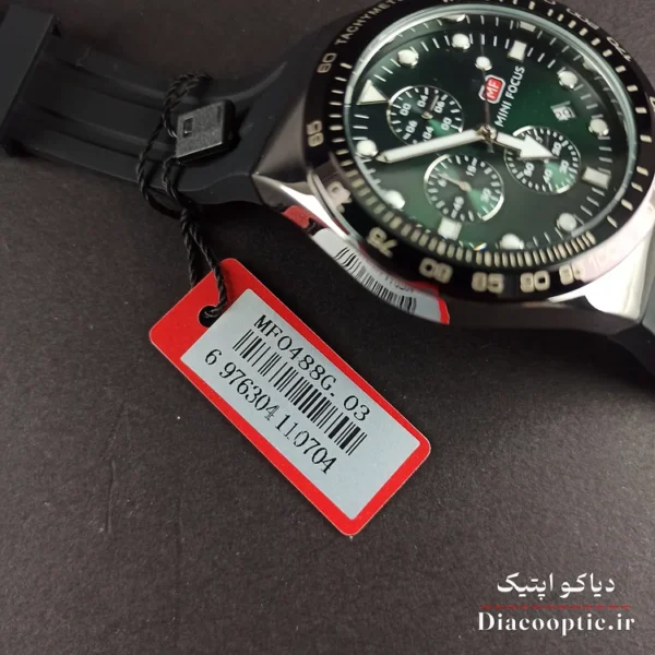 ساعت مچی مردانه اورجینال موتور ژاپنی برند مینی فوکوس سه موتور مدل Mf0488G.03 بند رابر - تصویر 9