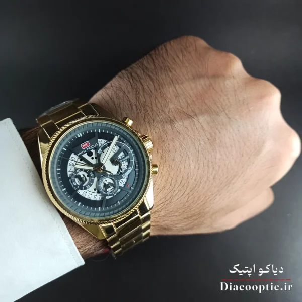 ساعت مچی مردانه اورجینال موتور ژاپنی برند مینی فوکوس سه موتور مدل Mf0490G.04 - تصویر 7