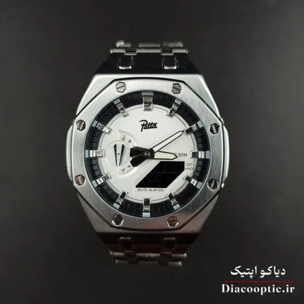 ساعت مچی مردانه برند Pate دو زمانه جهان نما مدل DO1104 - تصویر 2