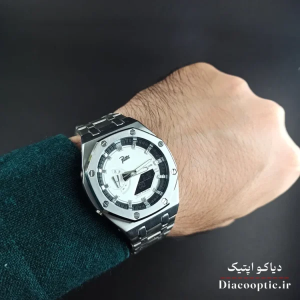 ساعت مچی مردانه برند Pate دو زمانه جهان نما مدل DO1104 - تصویر 4
