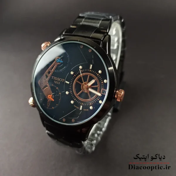 ساعت مچی مردانه برند تیسوت سه موتور مدل Tis1146 استیل - تصویر 9