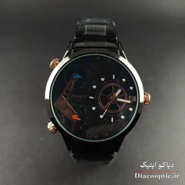 ساعت مچی مردانه برند تیسوت سه موتور مدل Tis1146 استیل - تصویر 2