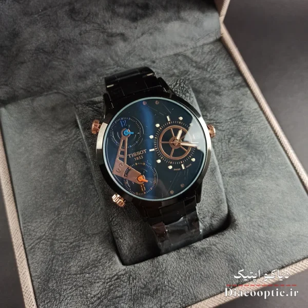 ساعت مچی مردانه برند تیسوت سه موتور مدل Tis1146 استیل - تصویر 8