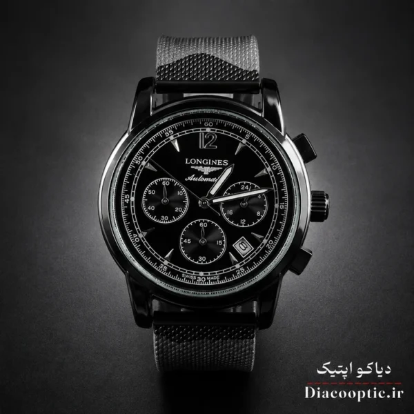 ساعت مچی مردانه برند Longines سه موتور مدل DO1157 حصیری - تصویر 11