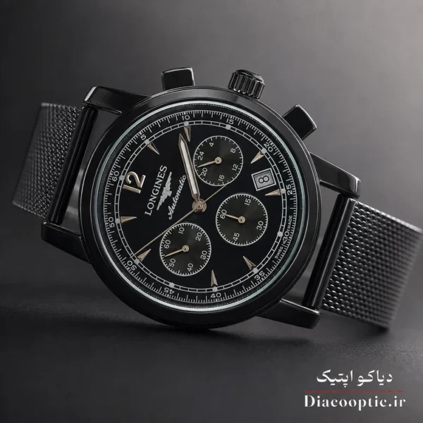 ساعت مچی مردانه برند Longines سه موتور مدل DO1157 حصیری - تصویر 10