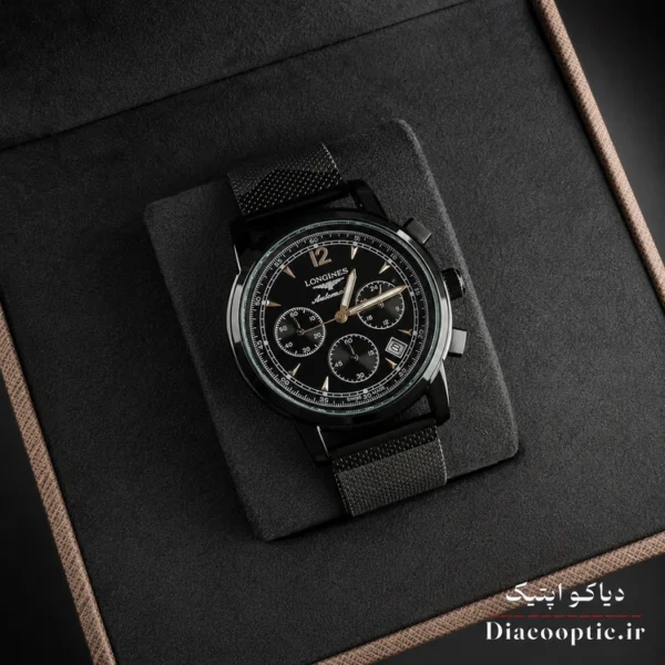 ساعت مچی مردانه برند Longines سه موتور مدل DO1157 حصیری - تصویر 9
