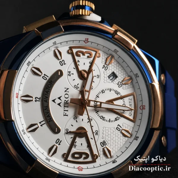 ساعت مچی مردانه برند فیترون سه موتور مدل Do1305 بند رابر - تصویر 4
