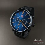 ساعت مچی مردانه اورجینال موتور ژاپن برند مینی فوکوس سه موتور مدل 6Mf0403G.0 بند حصیری - تصویر 3