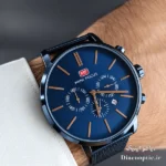 ساعت مچی مردانه اورجینال موتور ژاپن برند مینی فوکوس سه موتور مدل 6Mf0403G.0 بند حصیری - تصویر 8