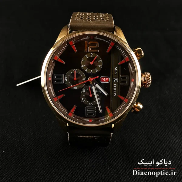 ساعت مچی اورجینال مردانه موتور ژاپن برند مینی فوکس سه موتور مدل Mf0010G.03 چرمی - تصویر 2