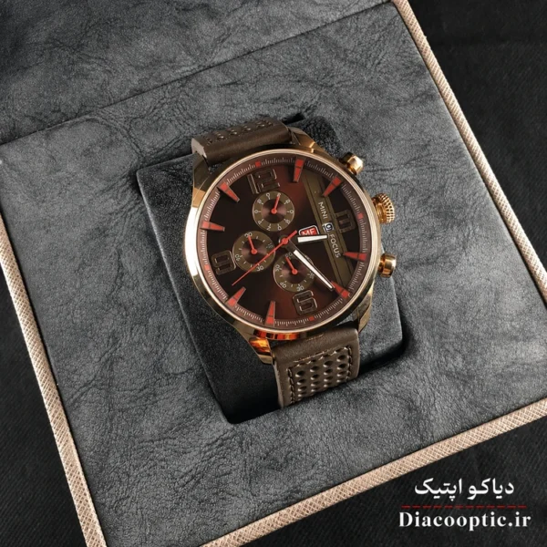 ساعت مچی اورجینال مردانه موتور ژاپن برند مینی فوکس سه موتور مدل Mf0010G.03 چرمی - تصویر 11