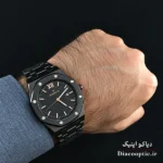 ساعت مچی مردانه موتور ژاپنی اصلی برند رمانسون مدل AP361G استیل مشکی - تصویر 8