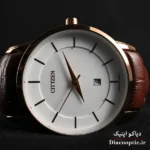 ساعت مچی زنانه موتور ژاپن برند سیتیزن مدل Do1289 چرمی - تصویر 6