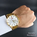 ساعت مچی مردانه اورجینال موتور ژاپن برند مینی فوکوس سه موتور مدل Mf0023G.05 بند حصیری - تصویر 8