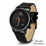 ساعت مچی مردانه اورجینال موتور ژاپن برند مینی فوکوس سه موتور مدل Mf0102G.03 بند چرم