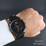 ساعت مچی مردانه اورجینال موتور ژاپن برند مینی فوکوس سه موتور مدل Mf0102G.03 بند چرم - تصویر 8