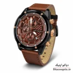 ساعت مچی مردانه اورجینال موتور ژاپن برند مینی فوکوس سه موتور مدل Mf0161G.03 بند چرم