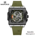 ساعت مچی مردانه سه موتور برند نیوی فورس مدل NAVIFORCE 8064 بند رابر