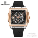 ساعت مچی مردانه سه موتور برند نیوی فورس مدل NAVIFORCE 8064 بند رابر - تصویر 2