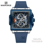 ساعت مچی مردانه سه موتور برند نیوی فورس مدل NAVIFORCE 8064 بند رابر - تصویر 4