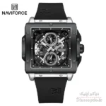 ساعت مچی مردانه سه موتور برند نیوی فورس مدل NAVIFORCE 8064 بند رابر - تصویر 5