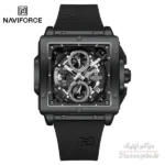 ساعت مچی مردانه سه موتور برند نیوی فورس مدل NAVIFORCE 8064 بند رابر - تصویر 6