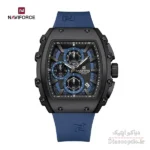 ساعت مچی مردانه سه موتور برند نیوی فورس NAVIFORCE 8070 بند رابر - تصویر 2